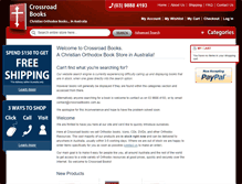 Tablet Screenshot of crossroadbooks.com.au
